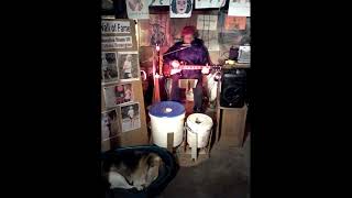 quot The Mighty Quinn quot Short2 harmonica guitar footdrums onemanband shortsvideo [upl. by Gerdeen]