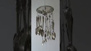 Dadainspired mobile made from old spoons by Looney Spoons shorts [upl. by Adimra562]