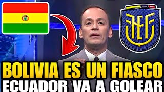 Bonafont CONTUNDENTE contra Bolivia y asegura que ECUADOR LO VA A PASAR POR ENCIMA [upl. by Ecneralc]