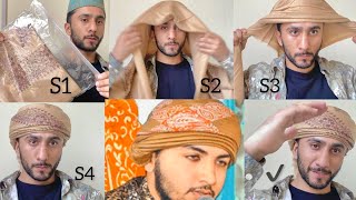 Syed Sohail Qadri Turban Tutorial  SheMagh Head Wrap  Majid shah [upl. by Trabue969]