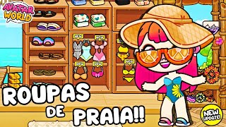 NOVA LOJA DE ROUPAS DE PRAIA NO AVATAR WORLD [upl. by Byram]