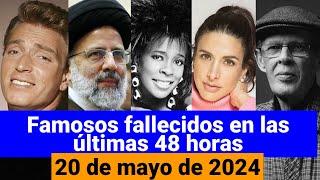 Quién ha muerto hoy de muertes de famosos 20 de marzo [upl. by Waite]