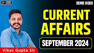 Current Affairs September 2024 International CA  Part 02 by Vikas Sir  Ceramic Academy [upl. by Karney]