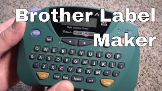 Brother Print Label Maker  PT65 PTouch  A Hands on Review [upl. by Viviyan220]