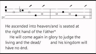 The Clayton Psalm Tones  Creed tone 2  mode 4 [upl. by Medeah274]