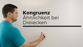 Kongruenz Ähnlichkeit bei Dreiecken Geometrie  Mathe by Daniel Jung [upl. by Utimer]