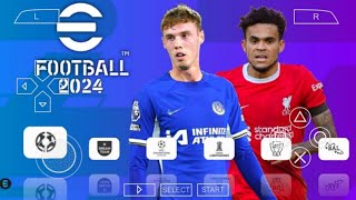 Efootball 2025 PPSSPP Android New tranferNew kits New update download [upl. by Eardnaed]