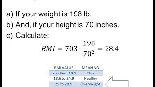 Calculate Body Mass Index BMI [upl. by Ash]