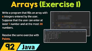 Arrays in Java Exercise 1 [upl. by Claribel]