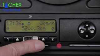 Einstellungen Digitaler Tachograph zu Schichtbeginn bei VDO 12  13u [upl. by Eelsel]