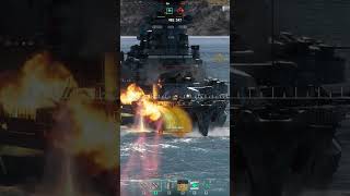 battleship YAMATO vs BUNGO worldofwarships [upl. by Teiv]