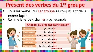 Le présent des verbes du 1er groupe [upl. by Yditsahc]