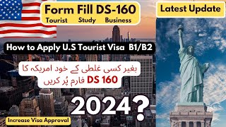 StepbyStep Guide Easy USA B1B2 Tourist Visa  Complete DS160 Form Filling Tutorial [upl. by Karel]