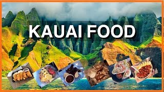 FOOD IN KAUAI HAWAII Food in Hawaii in the island of Kauai Best food in Kauai [upl. by Sausa928]