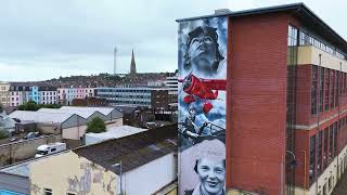 AMELIA EARHART MURAL by JEKS  STREET ARTIST  DERRY [upl. by Atived]