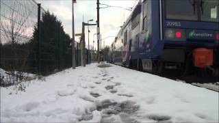 RER C sous la neige 22 [upl. by Ecinue]