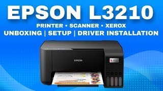 Unboxing an Epson L3210 printer  Déballage d’une imprimante Epson L3210 🖨🖨 [upl. by Noxas]