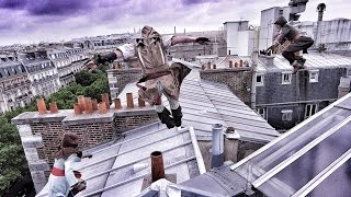 Behind The Scenes  Assassins Creed Unity meets parkour [upl. by Wallraff]