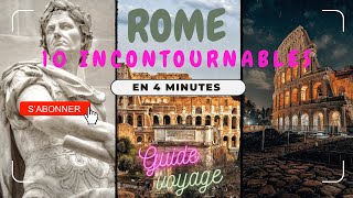 Vlog VISITER ROME  GUIDE COMPLET des 10 Meilleures Activités à Rome [upl. by Rese497]