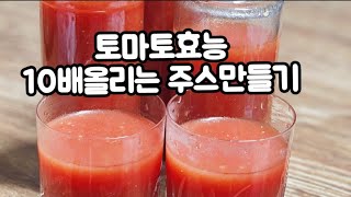 토마토효능10배 올리는 토마토주스 만들기꿀팁 [upl. by Luo]