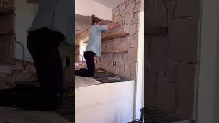 How to install a Stone Backsplash [upl. by Boyt866]