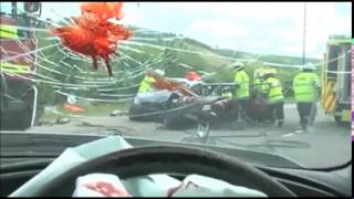 accident routier attention video choc [upl. by Terchie]