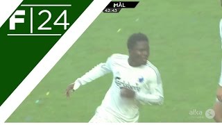 New Leicester signing Daniel Amartey scores stunner against Brondby [upl. by Slin]