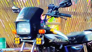 TMX 125 Alpha Set Up with Street king Side mirror [upl. by Ilatan705]