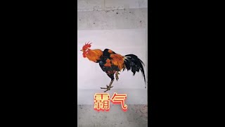 Quick hand painted chicken [upl. by Joey]