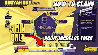 Booyah Day Event 2024  How To Complete Gloo Wall Booyah Day Event  Free Fire New Event Today [upl. by Sabanrab290]