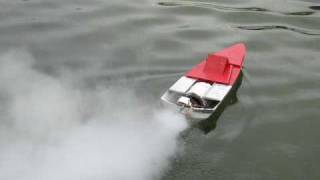 Steam Jet powered experimental boat Model Boat Mayhem [upl. by Starobin234]