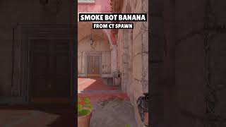 HOW TO SMOKE BOTTOM BANANA from CT SPAWN on Inferno CS2 counterstrike2 cs2 cs2clips [upl. by Veradi407]