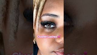 Cluster lashes  ft Ardell Lash Glue clusterlashes Lashes ArdellGlue [upl. by Anigue]