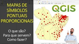 Como fazer Mapas de Símbolos Pontuais Proporcionais no QGIS  Aula Gratuita [upl. by Enajharas291]