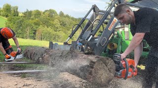 Stihl 500i vs Husqvarna 572xp [upl. by Arerrac775]