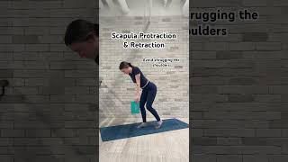 Scapula Protraction amp Retraction Kickstand Stance mobility shouldermobility shoulderworkout [upl. by Inaffit]