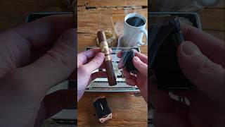 lighting up this wonderful cigar late in the evening 🔥🌌 asmr cigars Zigarre myhabanosmoment [upl. by Yar]