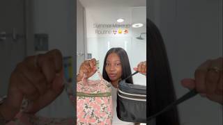 Summer “No Makeup” Makeup Routine getreadywitme makeup tutorial blackgirlmakeup grwm [upl. by Kinsler]