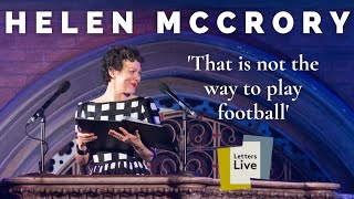 Helen McCrory reads a hilarious letter about women playing football [upl. by Apthorp]