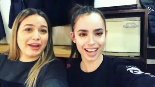 Sofia Carson  Instagram Story Videos  October 12 2017 w Dove Cameron [upl. by Ahsineb]