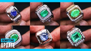 GEMSTONES UPDATE 17102024  EMERALD ZAMRUD ZAMBIA COLOMBIA ETHIOPIA BLUE SAPPHIRE SRILANKA [upl. by Drwde]