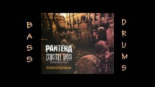 Pantera Cemetery Gates  Backing track Only bass and drums [upl. by Noevart]