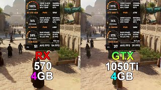 RX 570 4GB vs GTX 1050 Ti  Test in 10 Games Tested in 2023 [upl. by Armand731]