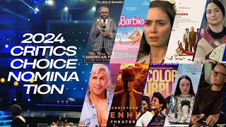 2024 Critics Choice Awards Nominations Quick Recap [upl. by Llegna]