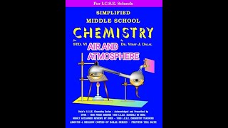 Class6  ICSE New Simplified Chemistry by Viraj and Dalal Solutions Chapter5 Air Atmosphere [upl. by Aniakudo]