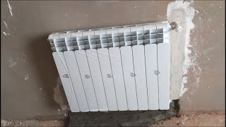 كيفية تركيب رادياتور شوفاج سونطرال  installation radiateur chauffage central [upl. by Nilo565]