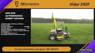 FJ Dynamics Z42P Vidar GPS RTK Autonomous Robot mower Tennyson Grass Machinery [upl. by Aidni]