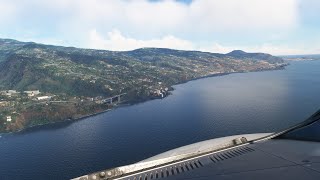 Arrival into Funchal Maderia Airport RWY 05 LPMA  Fenix A321 CFM  MSFS [upl. by Relluf]