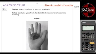 AQA GCSE Physics 2022  Paper 1 Q2 Higher Tier Past paper Questions Required Practical Density [upl. by Herv879]