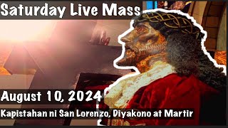 Quiapo Church Live Mass Today August 10 2024 Saturday [upl. by Navlys]